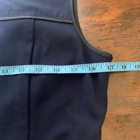 Ava & Aiden Navy Blue Sleeveless Sheath Dress Size 8 - Picture 7 of 9